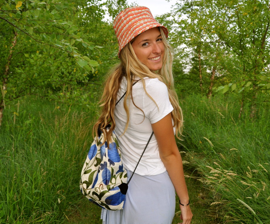 Yesness Suzani Drawstring Backpack
