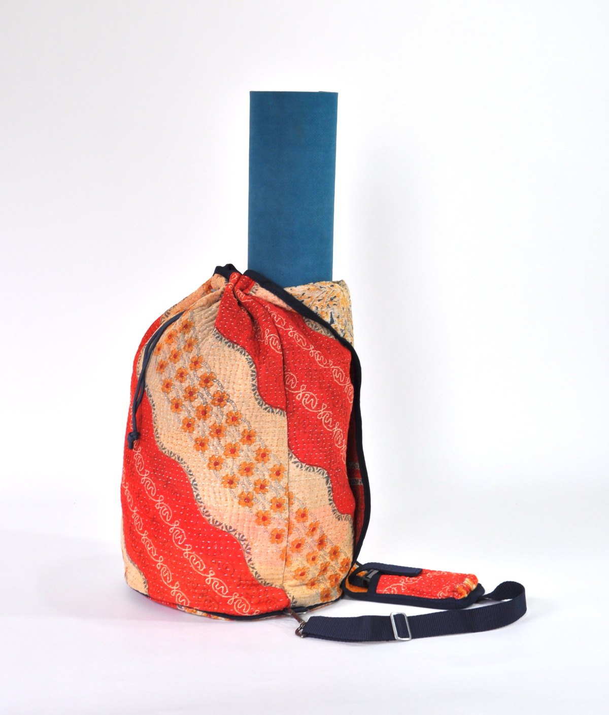 YESNESS Kantha Ganesha Crossbody Duffle/Yoga Mat Bag