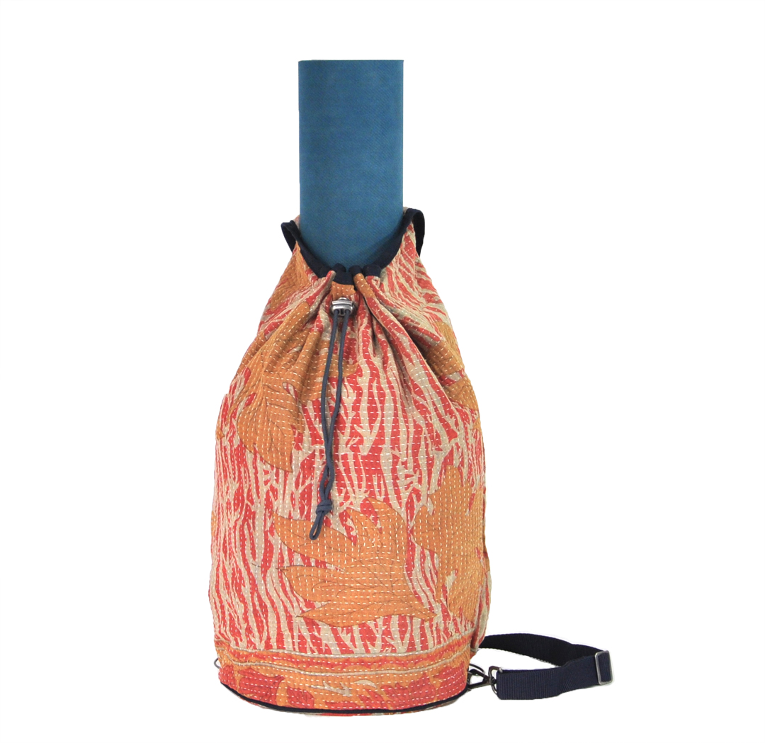 YESNESS Kantha Ganesha Crossbody Duffle/Yoga Mat Bag